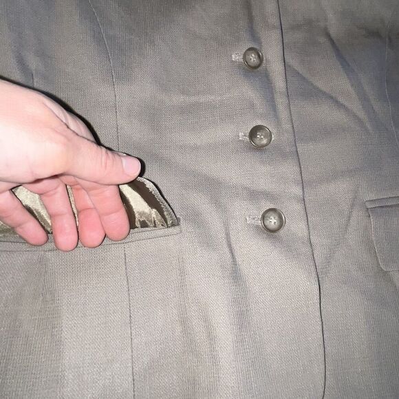 Pendleton Classic‎ Skirt Suit Set Sz 6 Brown Wool Midi Pencil Skirt Pockets  USA - Picture 13 of 14